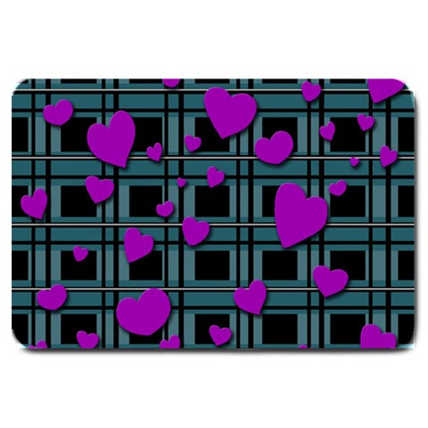 Purple love Large Doormat  from ArtsNow.com 30 x20  Door Mat