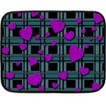 Purple love Fleece Blanket (Mini)