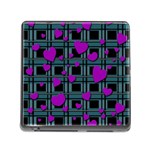 Purple love Memory Card Reader (Square)