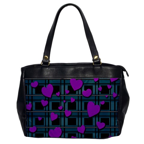 Purple love Office Handbags from ArtsNow.com Front