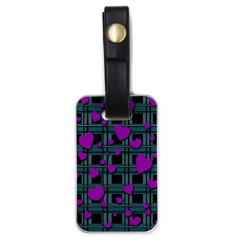 Purple love Luggage Tags (One Side)  from ArtsNow.com Front