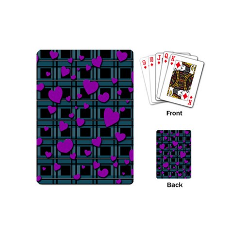 Purple love Playing Cards (Mini)  from ArtsNow.com Back
