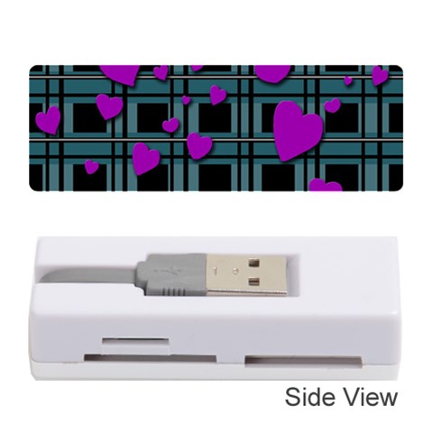 Purple love Memory Card Reader (Stick)  from ArtsNow.com Front