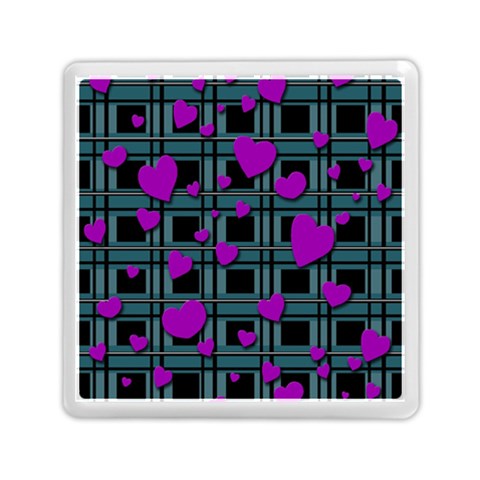 Purple love Memory Card Reader (Square)  from ArtsNow.com Front