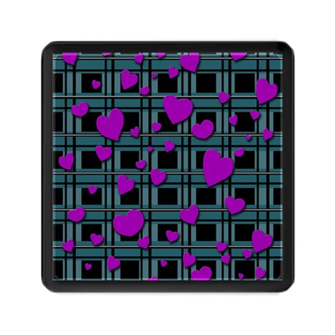 Purple love Memory Card Reader (Square)  from ArtsNow.com Front