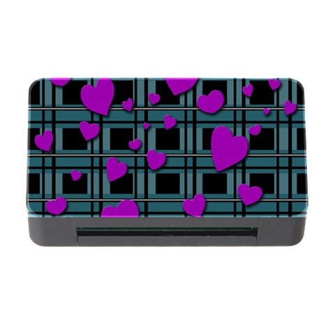 Purple love Memory Card Reader with CF from ArtsNow.com Front