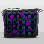 Purple love Messenger Bags