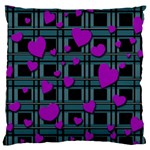 Purple love Large Cushion Case (One Side)