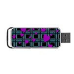 Purple love Portable USB Flash (One Side)