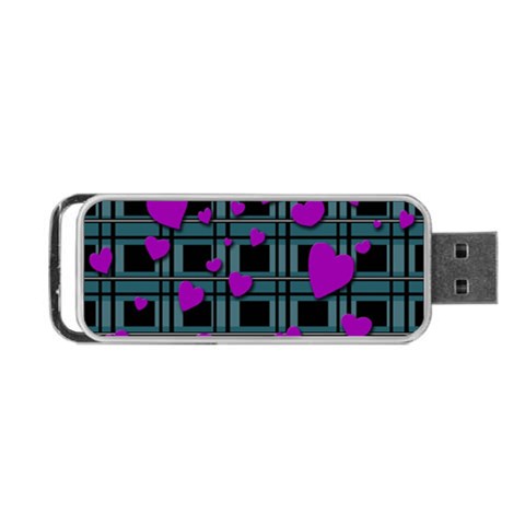 Purple love Portable USB Flash (Two Sides) from ArtsNow.com Front