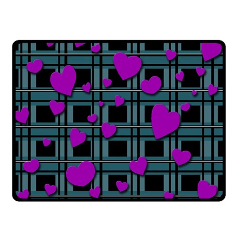Purple love Double Sided Fleece Blanket (Small)  from ArtsNow.com 45 x34  Blanket Front