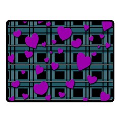 Purple love Double Sided Fleece Blanket (Small)  from ArtsNow.com 45 x34  Blanket Back