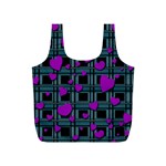 Purple love Full Print Recycle Bags (S) 
