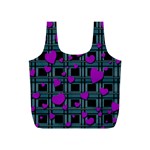 Purple love Full Print Recycle Bags (S) 