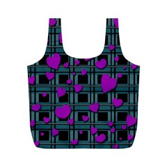 Purple love Full Print Recycle Bags (M)  from ArtsNow.com Front