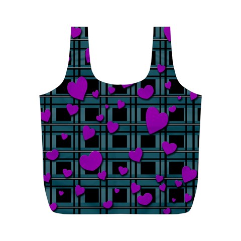 Purple love Full Print Recycle Bags (M)  from ArtsNow.com Back