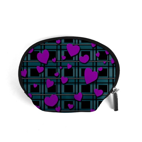 Purple love Accessory Pouches (Small)  from ArtsNow.com Front