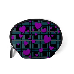 Purple love Accessory Pouches (Small)  from ArtsNow.com Back