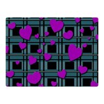 Purple love Double Sided Flano Blanket (Mini) 