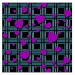 Purple love Large Satin Scarf (Square)