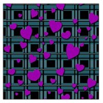 Purple love Large Satin Scarf (Square)