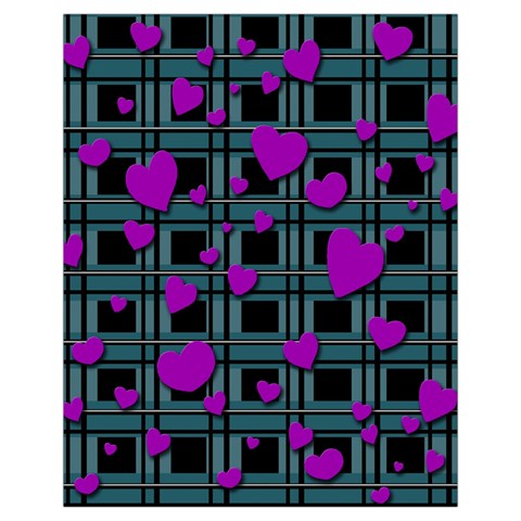 Purple love Drawstring Pouches (Extra Large) from ArtsNow.com Front