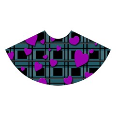 Purple love Midi Sleeveless Dress from ArtsNow.com Skirt Back