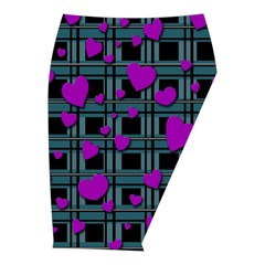 Purple love Midi Wrap Pencil Skirt from ArtsNow.com  Front Right 