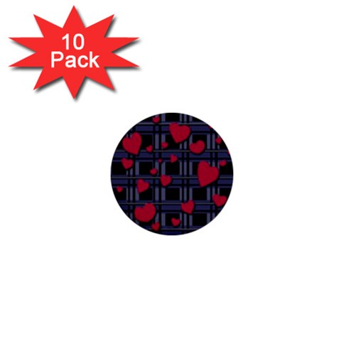 Decorative love 1  Mini Buttons (10 pack)  from ArtsNow.com Front