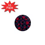 Decorative love 1  Mini Magnet (10 pack) 