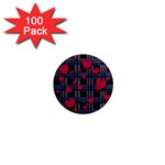 Decorative love 1  Mini Magnets (100 pack) 