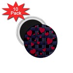 Decorative love 1.75  Magnets (10 pack) 