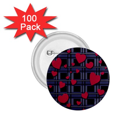 Decorative love 1.75  Buttons (100 pack)  from ArtsNow.com Front