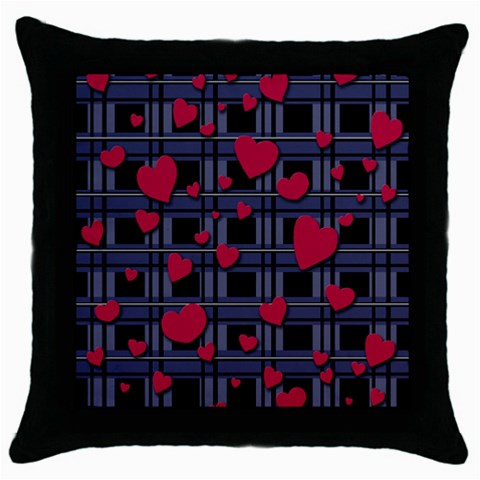 Decorative love Throw Pillow Case (Black) from ArtsNow.com Front