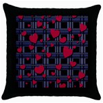 Decorative love Throw Pillow Case (Black)