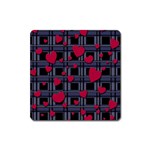 Decorative love Square Magnet