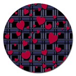 Decorative love Magnet 5  (Round)