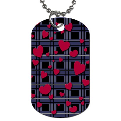 Decorative love Dog Tag (Two Sides) from ArtsNow.com Front
