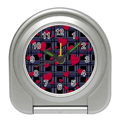 Decorative love Travel Alarm Clocks from ArtsNow.com Front