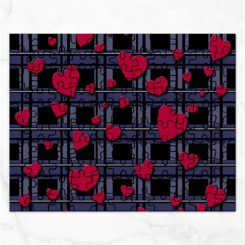 Decorative love Rectangular Jigsaw Puzzl from ArtsNow.com Front