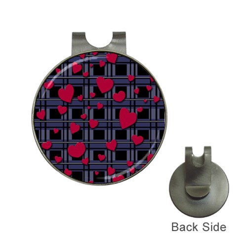 Decorative love Hat Clips with Golf Markers from ArtsNow.com Front