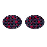 Decorative love Cufflinks (Oval)