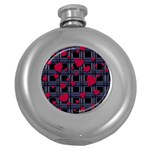 Decorative love Round Hip Flask (5 oz)