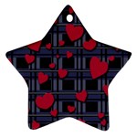 Decorative love Star Ornament (Two Sides) 