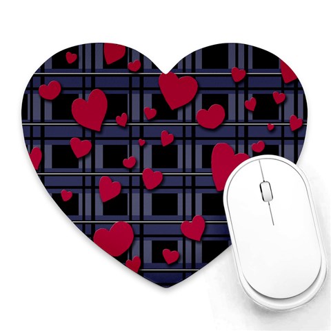 Decorative love Heart Mousepads from ArtsNow.com Front