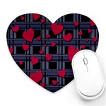 Decorative love Heart Mousepads