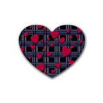 Decorative love Rubber Coaster (Heart) 