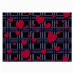 Decorative love Large Glasses Cloth (2-Side)