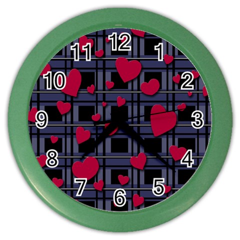 Decorative love Color Wall Clocks from ArtsNow.com Front