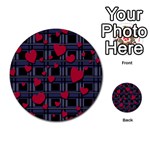 Decorative love Multi-purpose Cards (Round) 